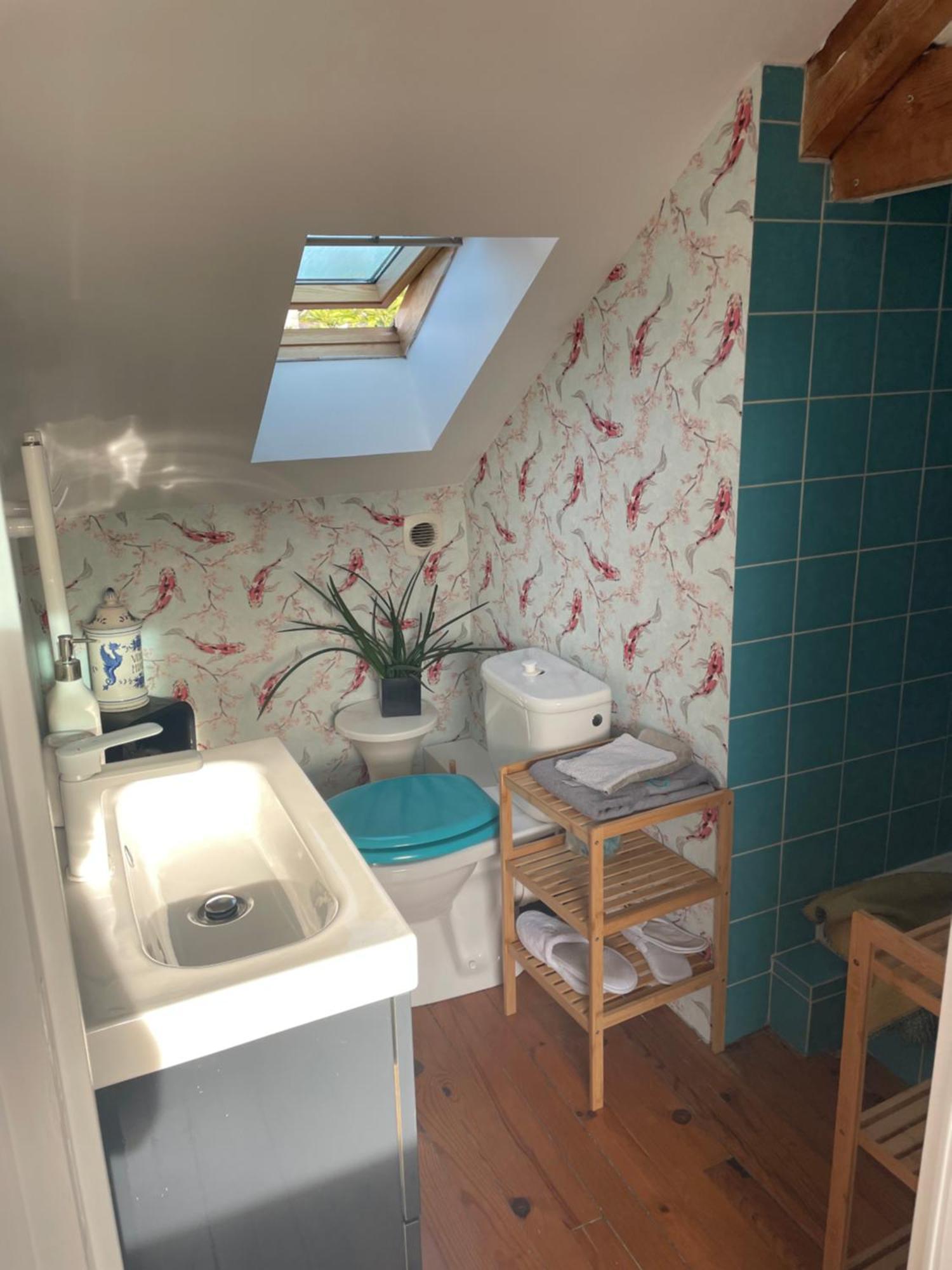 Chambre hôtes nichée sous les toits Rennes Exterior foto