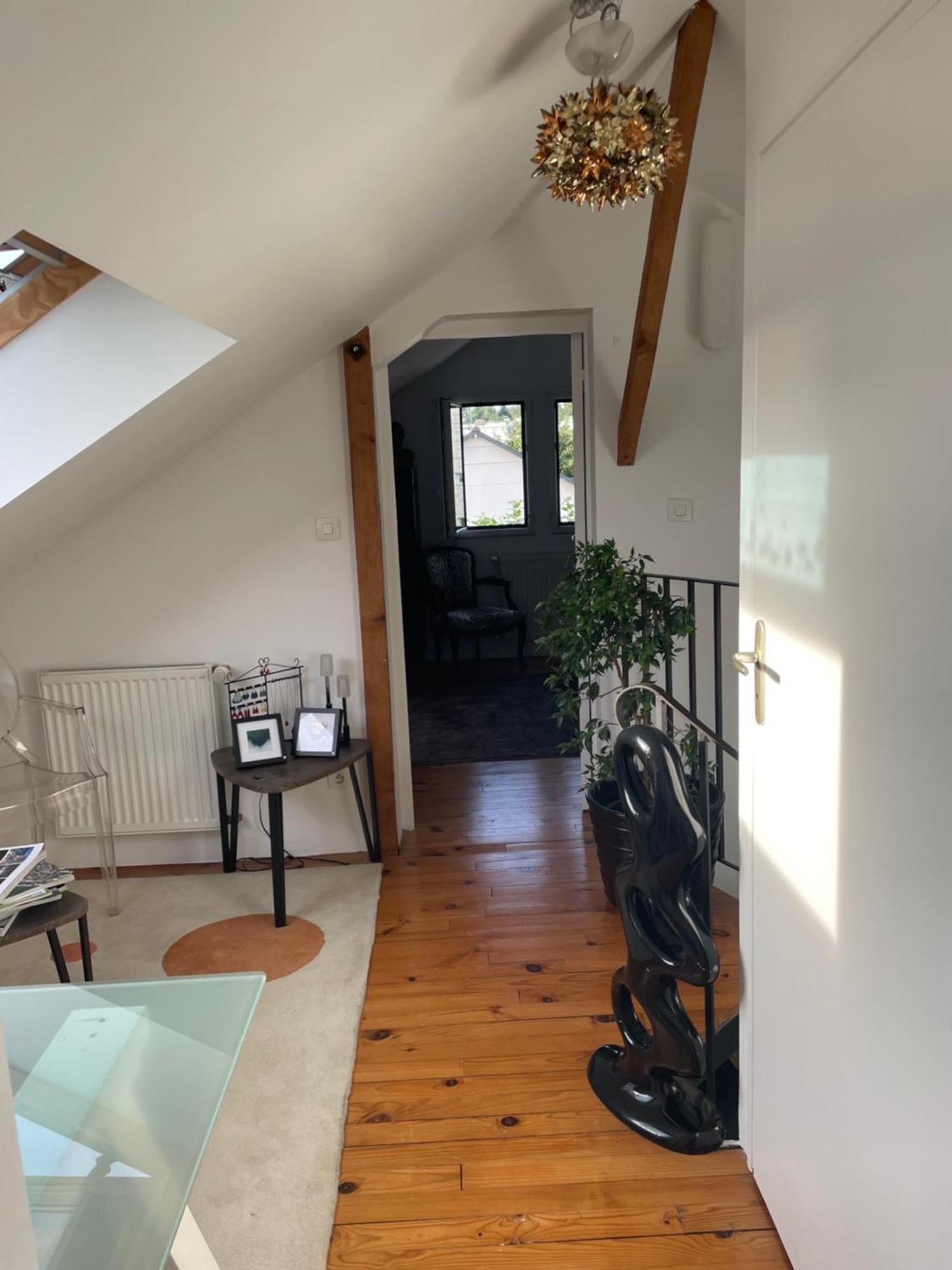 Chambre hôtes nichée sous les toits Rennes Exterior foto